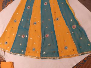 Haldi Lahenga Choli Fabric And Dupatta