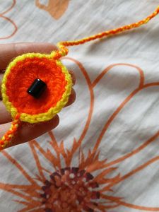 Handmade Crochet Pin - Bright &amp; Unique
