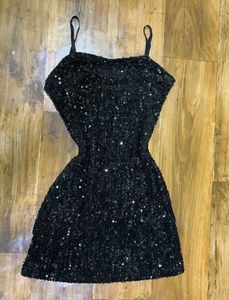 Black Sequence Bodycon Dress