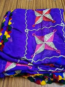 Chiffon Dupatta Fulkari