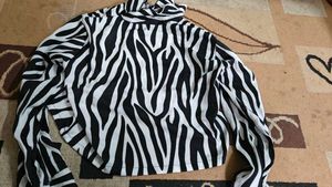 Zebra Print Crop Top Size- Small