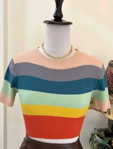 Y2k Style Ribbed Top
