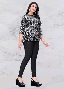 Stylish Animal Print Top