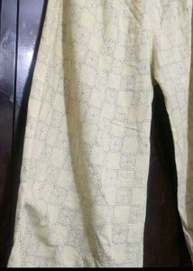 Cream Color Lower Pyjama For 34 Waist