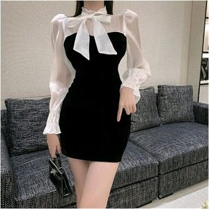 Black Korean Mini Dress