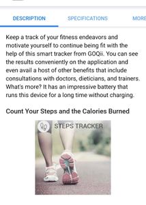 ✨New ✨GOQii Stride✨ Fitness Smart✨ Tracker (Red)