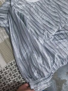 Elegant Silver Maxi Dress