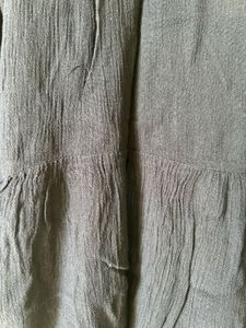 Crepe Tunic Top With Tassels