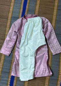 Pink Traditional Kurta With Pant