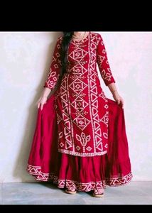 Skirt Kurti With Mask