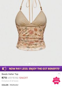 Boho Beads Halter Top