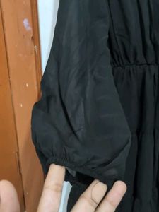 Black Tiered Mini Dress
