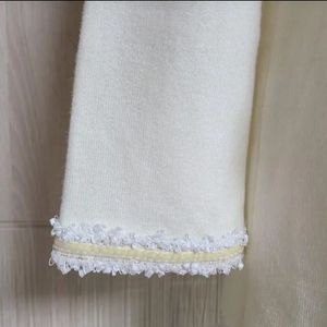 Korean Style Imported Knit Ruffle Border Cardigan