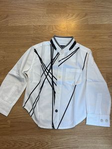 Boys White Graphic Shirt