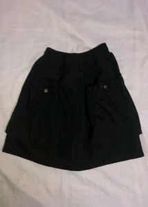 Tiered Black Skirt