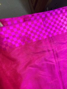 Pink Elephant Embroidered Saree