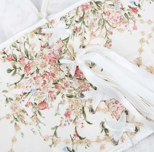 Off-white Tie-up Corset Top