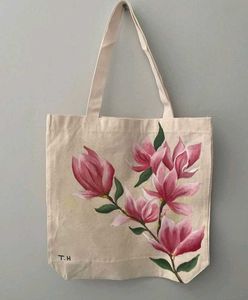 Floral Magnolia Tote Bag