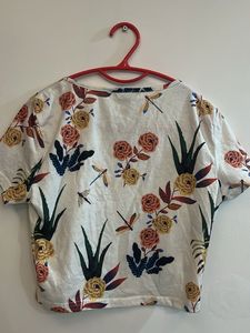 Shein Floral Crop Top