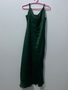 Green Slit Dress