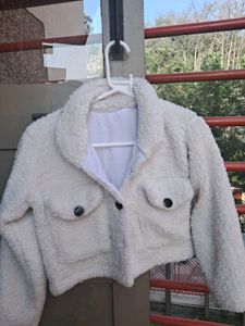 Cropped Teddy Jacket