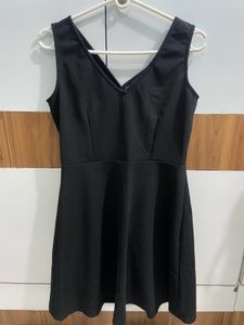 FabAlley Black A-line Dress