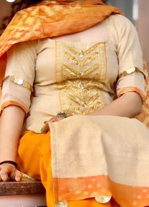 Very Pretty And New Hand Embroidered Suit Set