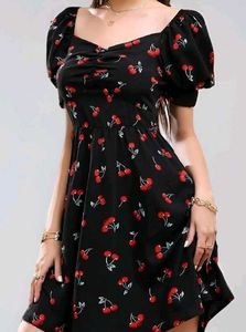 Cherry Print Mini Dress