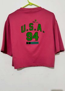 Pink USA Graphic Tee