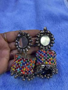 Colorful Jhumka Earrings