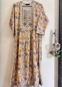 3pc Floral Print Embroidered Kurti