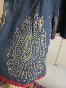 Black Ethnic Skirt With Full Gher🖤🖤