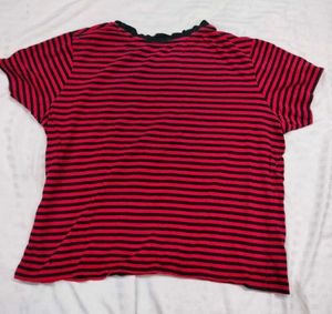 Striped Tee with Pineapple