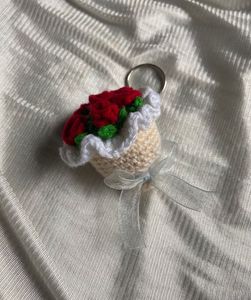 Flower bouquet Crochet Keychain💐🍓