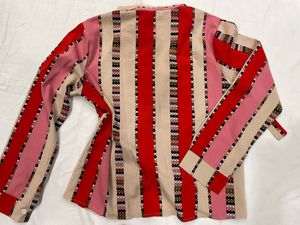 Striped Button-Down Top