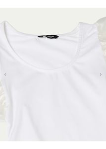 Frill sleeves body suit