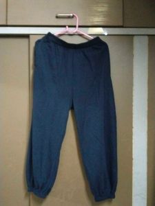 Comfy Solid Blue Track Pants