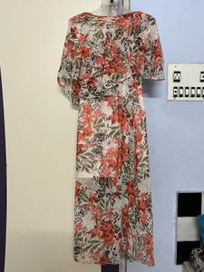 Pintrest Floral Print Maxi Dress