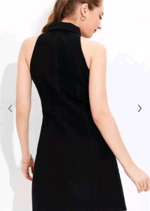 URBANIC BLACK SHIRT MINI DRESS