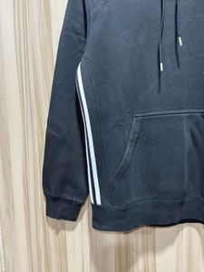 Adidas Sport Essentials 3 Strips Black Hoodie