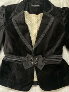 Black Velvet Blazer