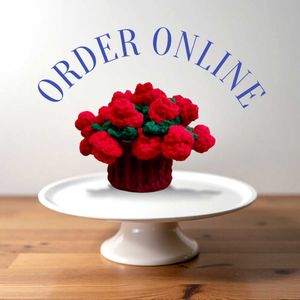 Crochet Rose Bouquet