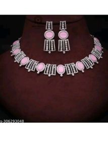 Cubic Zirconia/ American Diamond Jewellery Set