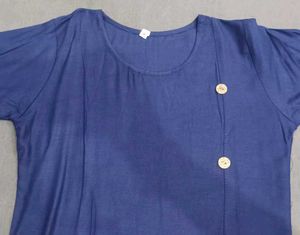 Elegant Navy Blue Kurta