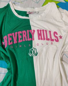 Ginger Green And White Tshirt