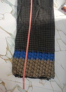 Black Pure Cotton Fabric (4.5 mtrs)
