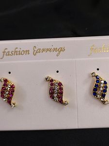 Same Pattern 2 Colour Earrings