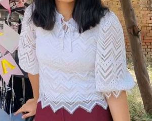 White Top For Party And Formal Wear!!