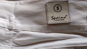 High waist White Denim Jeans