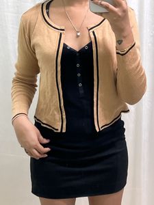 Tan Color Beautiful Cardigan